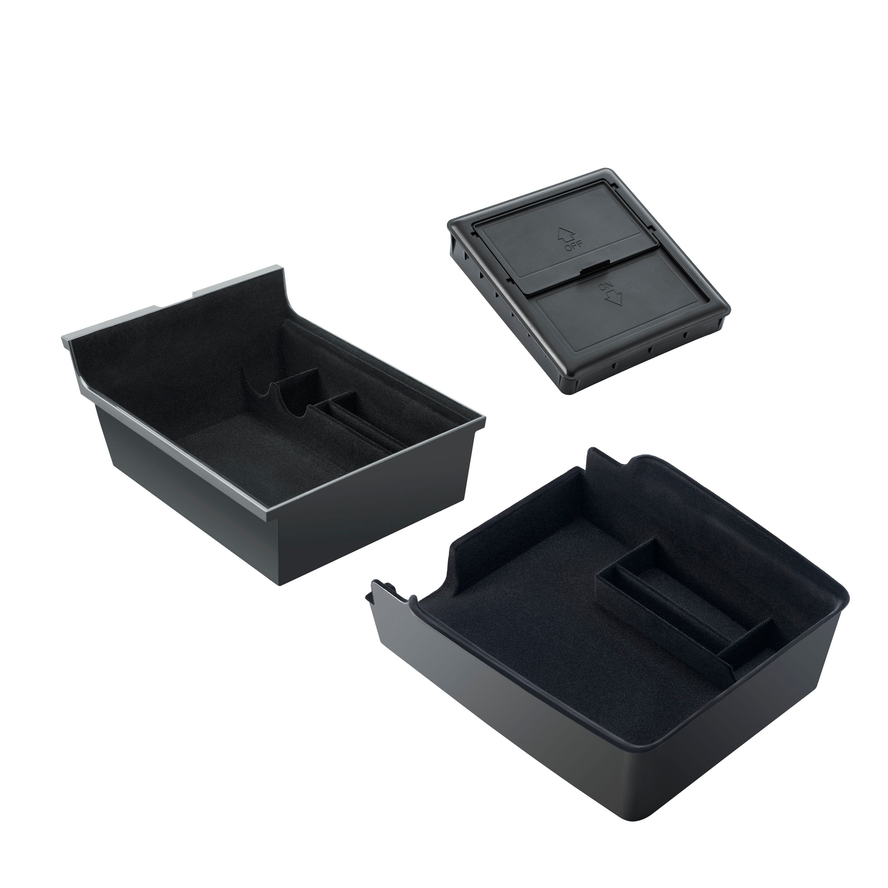 Model 3/Y - 3 stk. centerkonsol sorteringsbokse