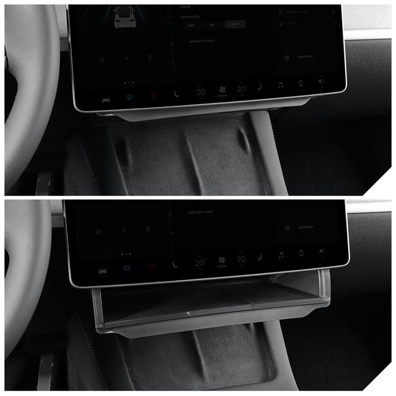 Model 3/Y - Skjult hylde under skærm