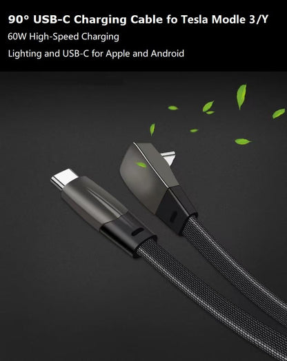 USB-C til USB-C vinkelstik